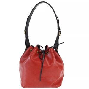 Louis Vuitton Noé Epi Red Leather Shoulder Bag